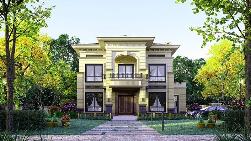 东方中式合院住宅，开放庭院与邻里乡亲更亲近